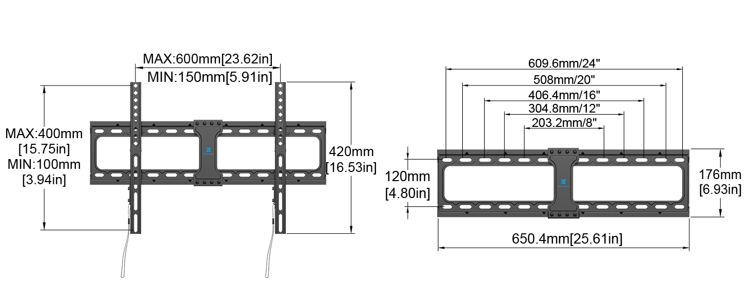 wall mount tv bracket 75 inch