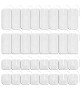 LYINIE TENS Unit Pads 32pcs Reusable Replacement Electrode Patches for Electrotherapy (2"x2" 16pc...