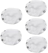 Dwuww 5Pcs White Jumpsuit Diaper Infant Romper Length Extender Bodysuit Snap Button Extended Diap...