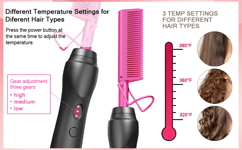 3 gear temp. setting