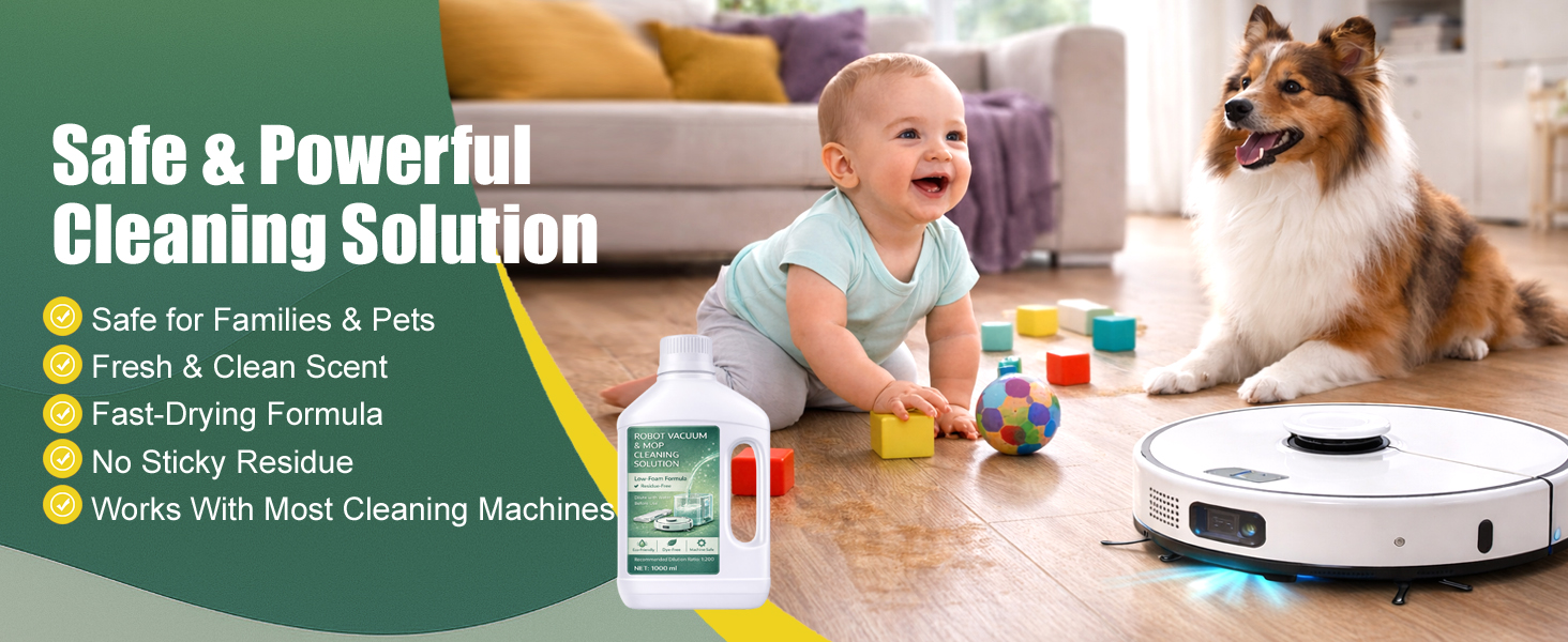 Floor Cleaning Solution Original Scent Compatible with Dreame Cleaning Solution