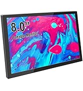 ELECROW 8" Portable Monitor, 1280x800 Mini Non-Touch Capacitive Monitor with HD Port Compatible w...