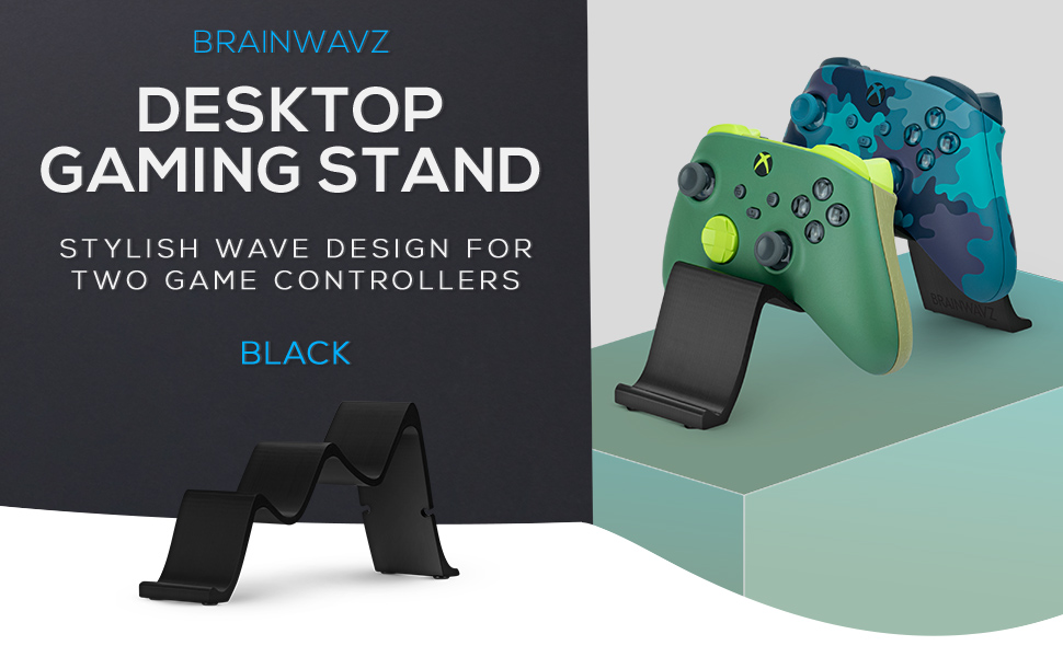 Dual Game Controller Holder For Desks - Suitable for PS5, XBOX, SWITCH, Retro &amp; Legacy Gamepads