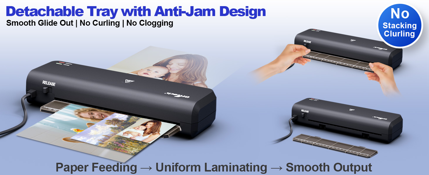 anti-jam laminator