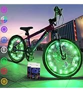 TINANA 2 Tire Pack LED Bike Wheel Lights Ultra Bright Waterproof Bicycle Spoke Lights Cycling Dec...