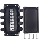 YETLEBOX Watertight Junction Box, IP67 Waterproof Electrical Project Box with 12P 15A Barrier Ter...