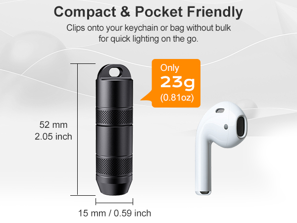 mini rechargeable flashlight