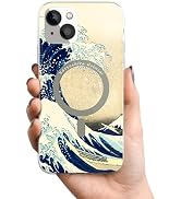 Berkin Arts Compatible with iPhone 15 Case Clear Transparent Cover [Compatible with Magsafe], Jap...