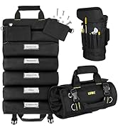Tool Bag,Large Roll Up Tool Bag Organizer,13 Pockets Tool Roll Storage Pouch,Gifts for Dad,Mechan...