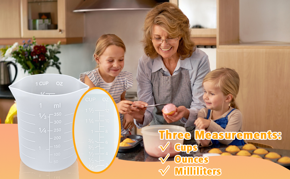 I love these silicone measuring cups for my treats so much!