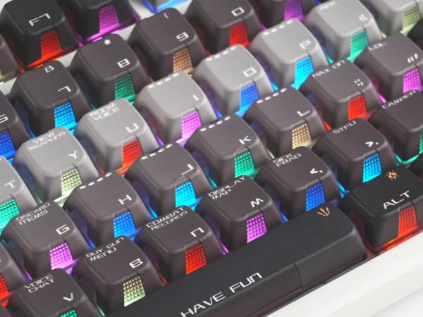 transparent keycaps