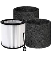 Shop-Vac 90304 Cartridge Filter and 90585 Foam Sleeve Filter, for Most Shop-Vac Wet/Dry Vacuum Cl...
