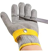 ARCLIBER Level 9 Cut Resistant Glove Stainless Steel Wire Mesh Meta Glove Butcher Safety Work Glo...