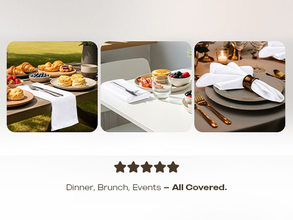 clothnapkin party decoration event ocassion dinner resturant newyear christmas wedding family cotton