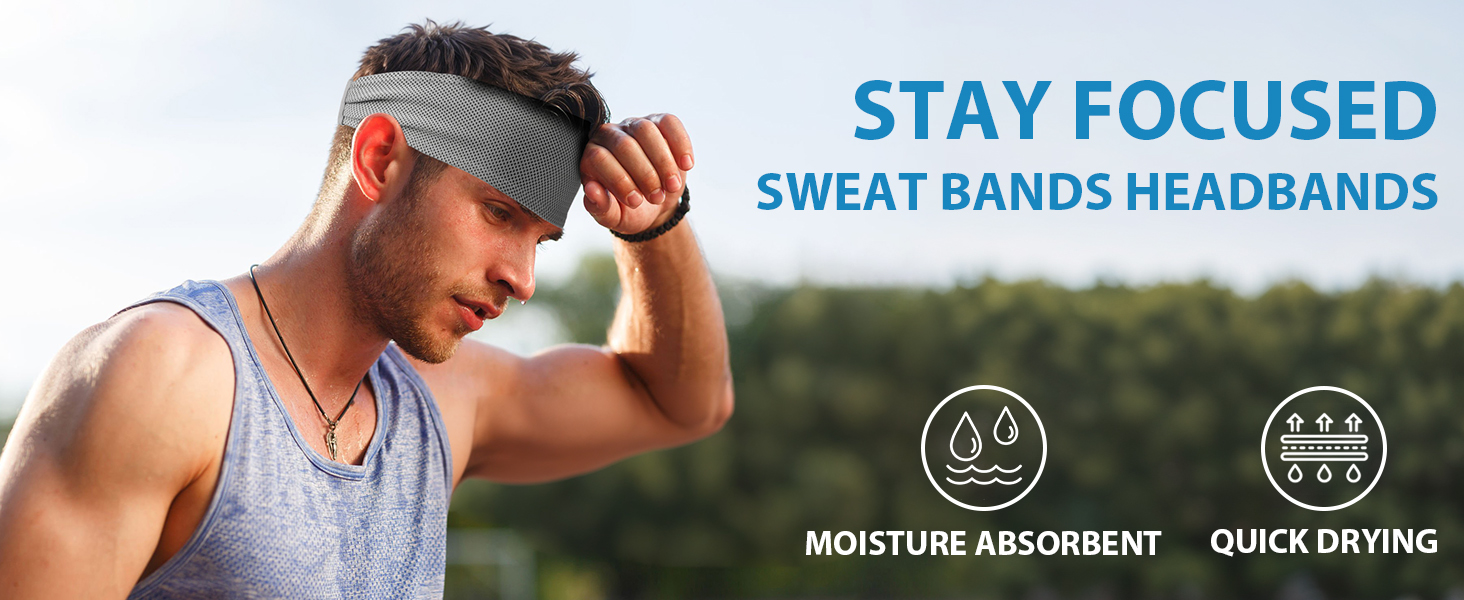 cooling headbands for men sweat bands head band sweatbands mens headband sports