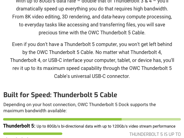 Built for Speed: Thunderbolt 5 Cable