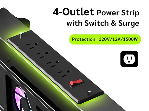 ADJUSTABLE COMPUTER TOWERSTAND WITH FAN