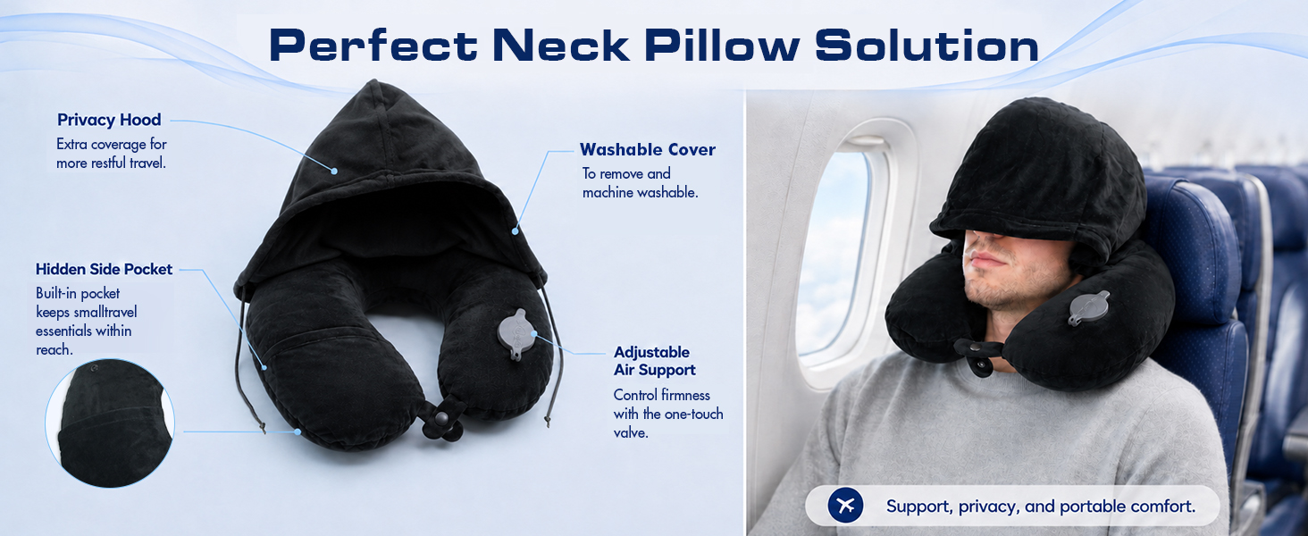 Hooded Airplane Pillow