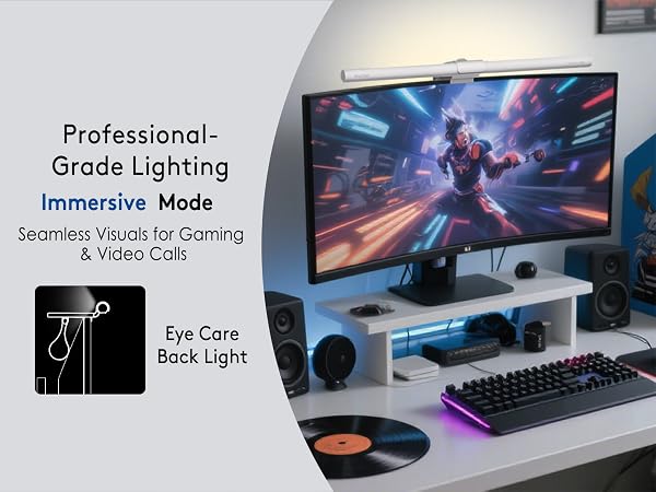 Curved Gaming Monitor light bar