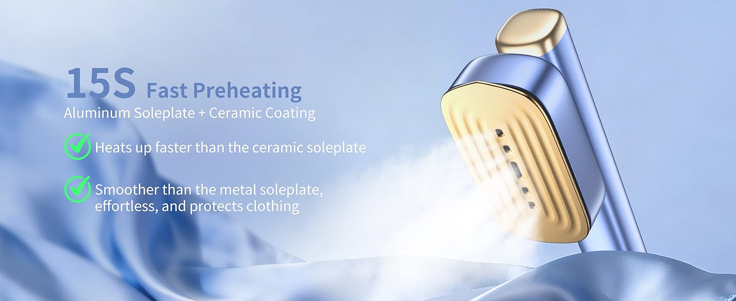 MIYOKO 2-in-1 Garment Steamer for Clothes