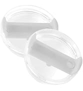 2 Pcs Tumbler Lid for Stanley 40oz Cup, Dustproof Spill Proof Splash Resistant Replacement Cup Li...