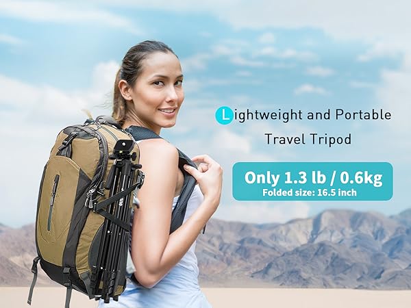 Lightweight and portable Travel Tripod