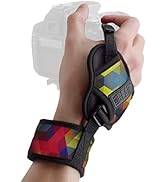 USA Gear Professional Grip Camera Wrist Hand Strap with Geometric Neoprene Design and Metal Plate...