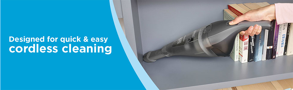 Designed for quick and easy cordless cleaning