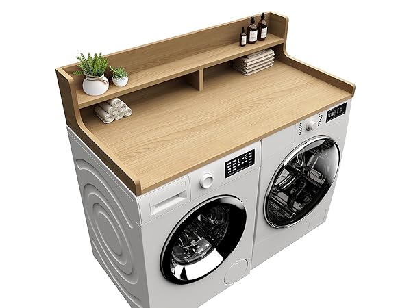 washer dryer countertop with shelf washer dryer topper laundry topper for washer and dryer