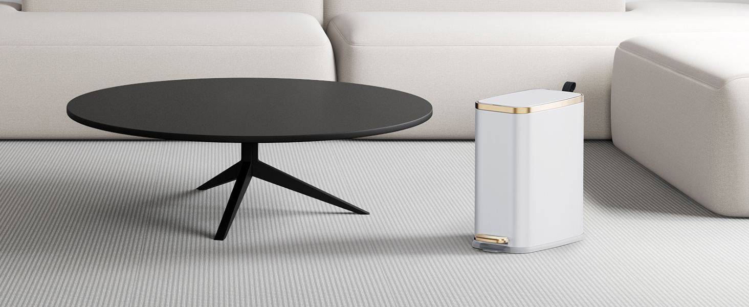 Small trash can with lid for living room