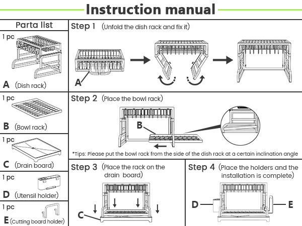 drying rack for dishes