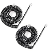Awishwell Telephone Cord 25FT Uncoiled/ 3.1FT Coiled, 2 Pack Phone Cord, RJ9 Long Phone Cord for ...