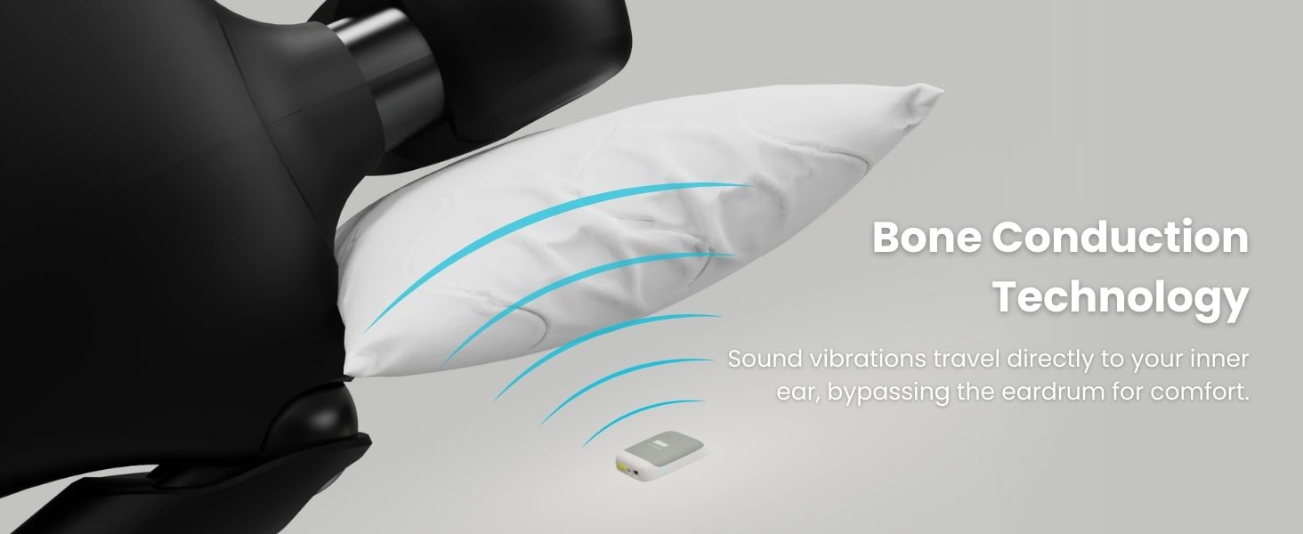 Bluetooth pillow speaker for sleeping sleep sound machine sound therapy device