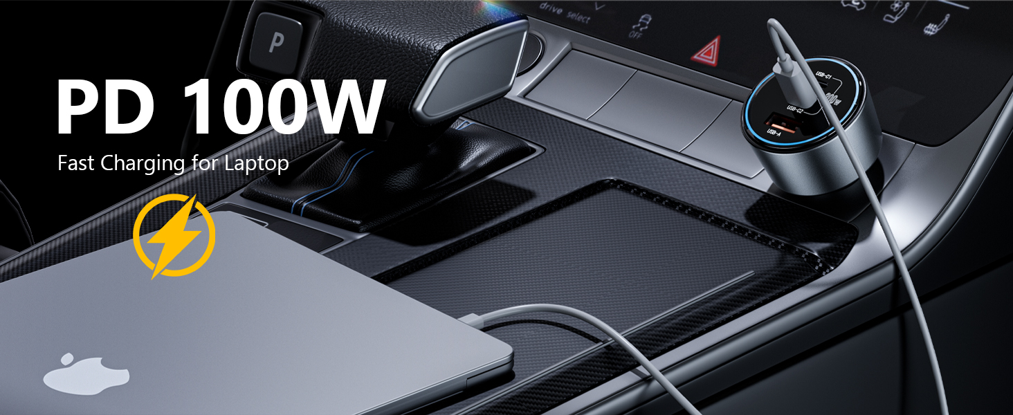  car charger PD 100W Laptop