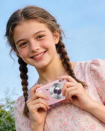 pink digital camera for girls