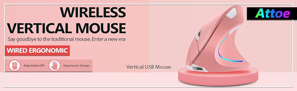 WIRELESS VERTICAL MOUSE