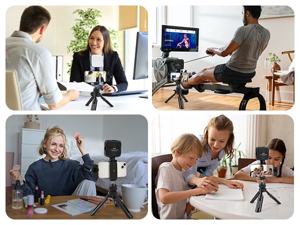 Kalofaye Vlogging Kit for iPhone, Android with Tripod