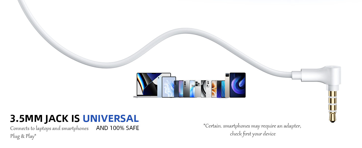 3.5mm Earbuds Hi-Fi Stereo Headphone Bass Wired Earphones with Mic Volume Control for iPhone 6