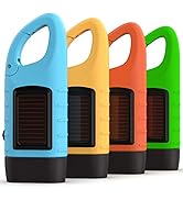 Swiss Safe Rechargeable Flashlight with Solar Power &amp; Hand Crank : High Lumen LED's, Tactical Gri...