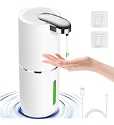 Foyucool Automatic Liquid Soap Dispenser, 12.8oz/380ml Rechargeable Touchless Hand Soap Dispenser...