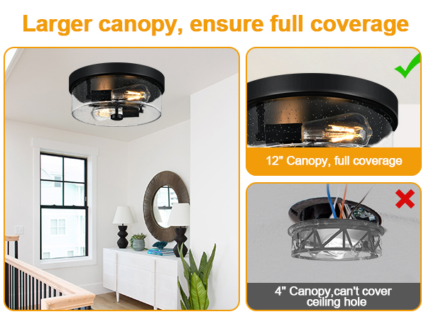 black farmhouse ceiling light