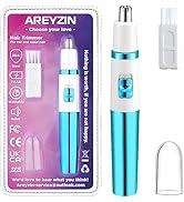 Areyzin Women's Nose Hair Trimmer, Powerful and Versatile, Waterproof and Easy to Clean, Compact ...