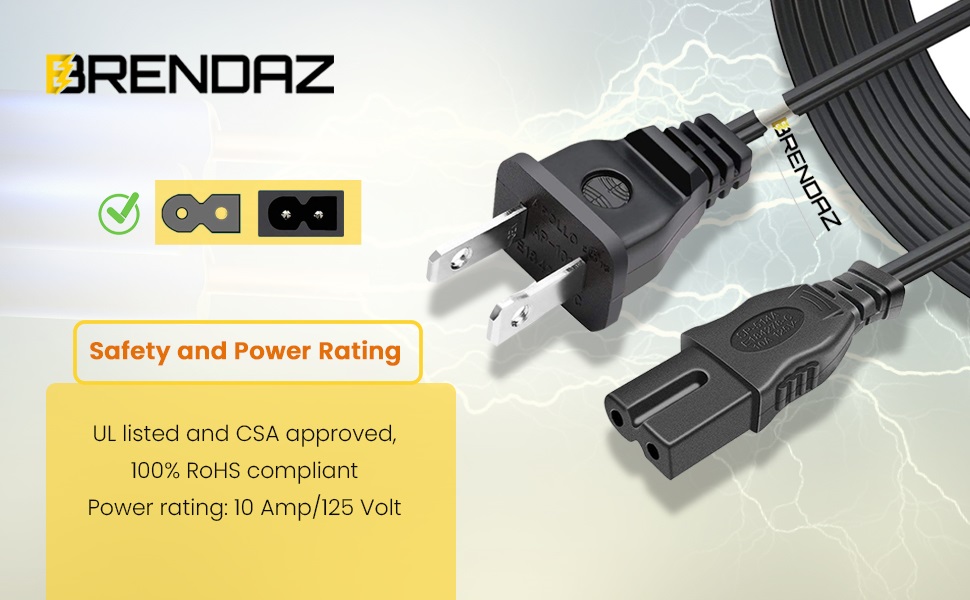 polarized pwoer cord 4 quality safety