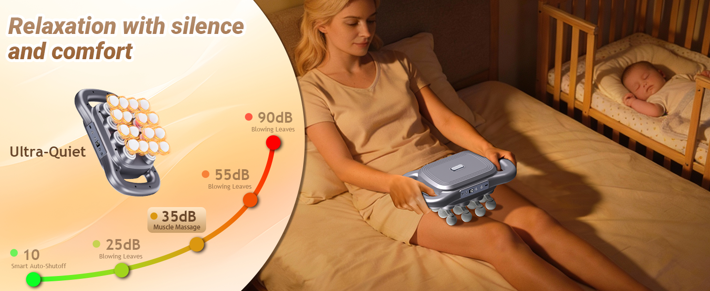 Quiet Muscle Tension Release Electric Massage Tools