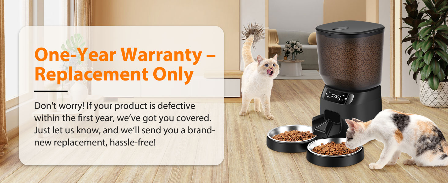 automatic cat feeder two cats