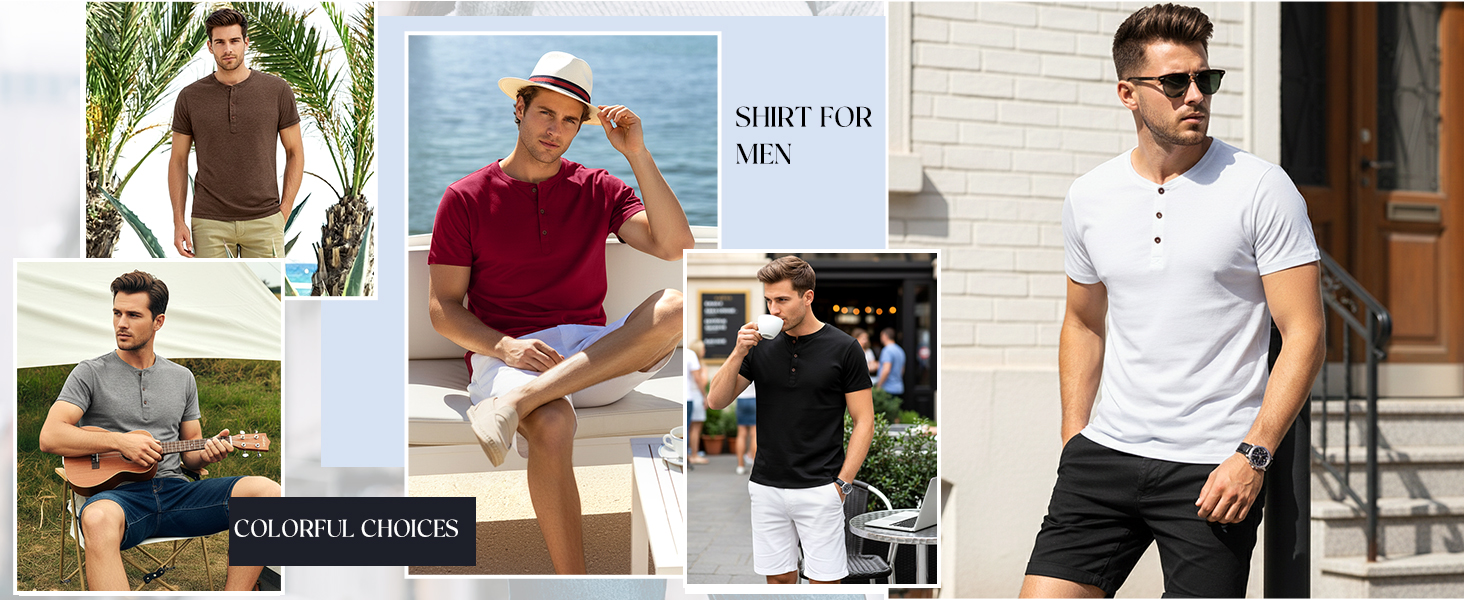 Soft Henley Shirt for Men