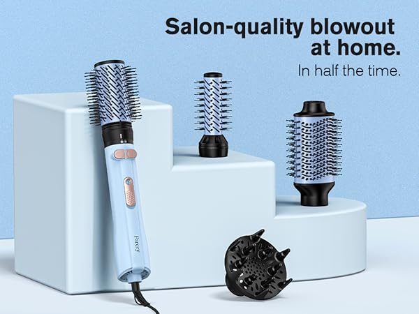 rotating hair dryer brush