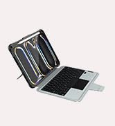 Nillkin iPad Pro 11 inch (M4, 2024) Case with Detachable Keyboard, Magic Trackpad, 7 Colors Backl...