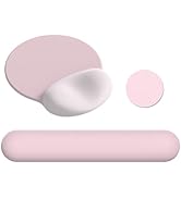 AIMSA Mouse Pad with Wrist Rest Support, Keyboard Wrist Rest Set, Ergonomic Memory Foam Mousepad ...