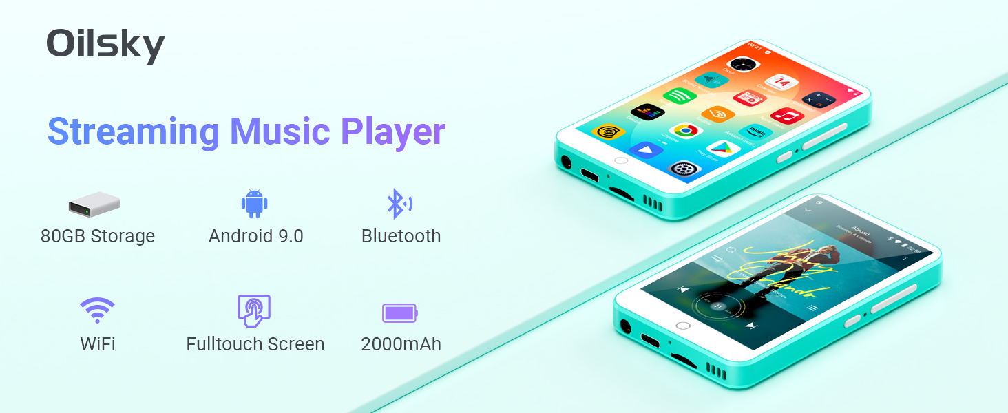 MP3 Player with Bluetooth and WiFi